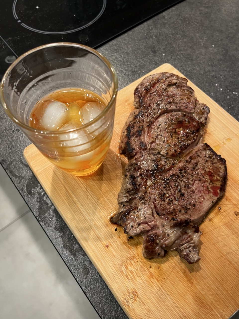 My favourite dinner: whisky and ribeyes