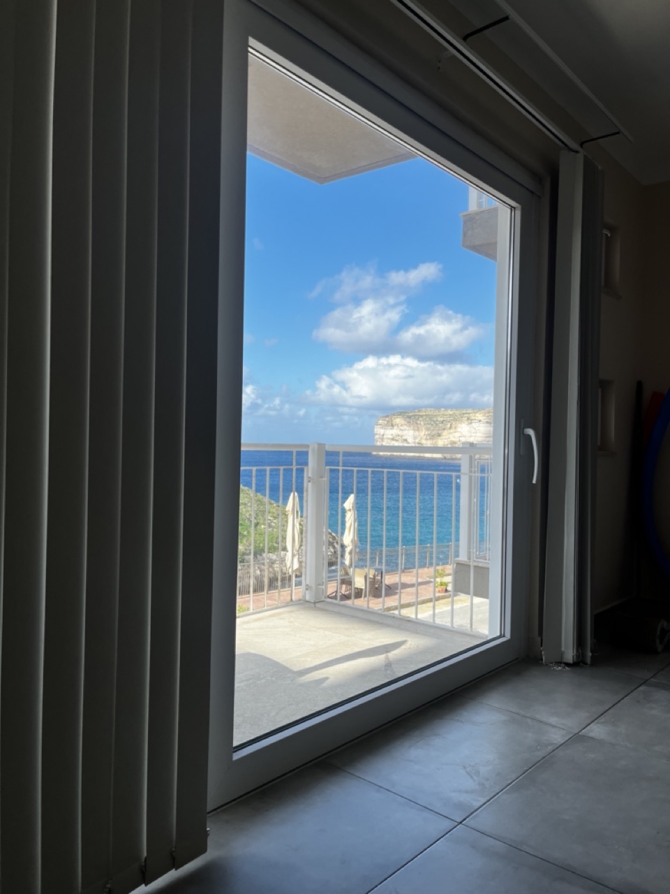 The view from the couch from our AirBnb apartment.